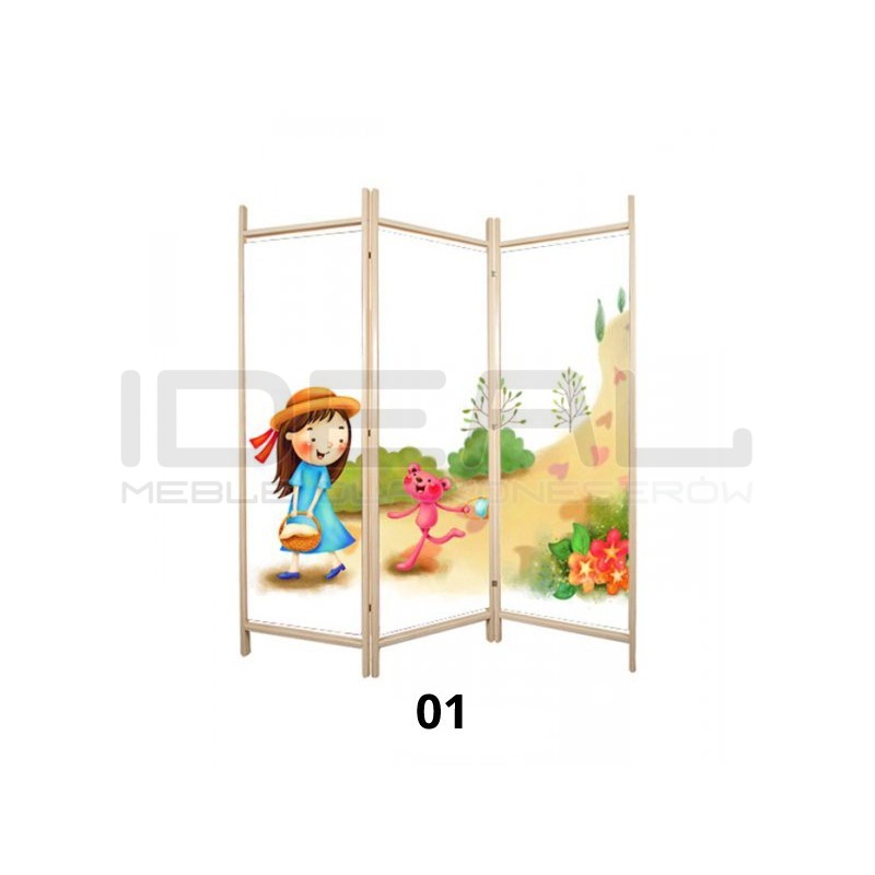 Parawan dziecięcy dekoracyjny drukowany