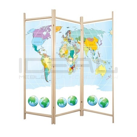 Parawan dziecięcy Mapa