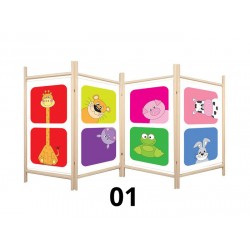 Parawan do przedszkola dziecięcy drukowany Płotek