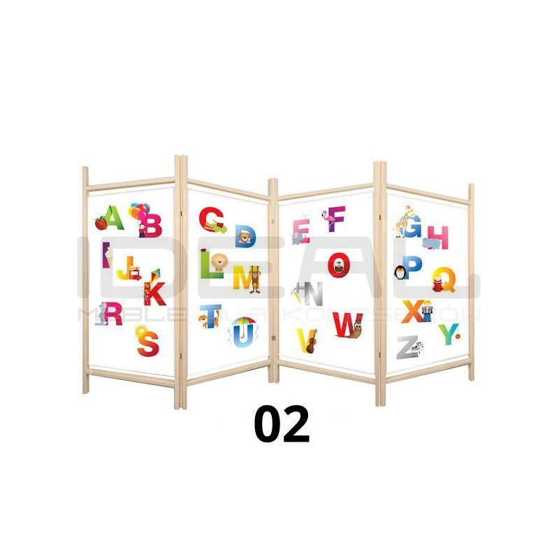 Parawan do przedszkola dziecięcy drukowany Płotek