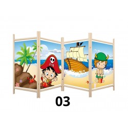 Parawan do przedszkola dziecięcy drukowany Płotek