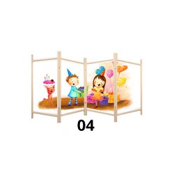 Parawan do przedszkola dziecięcy drukowany Płotek