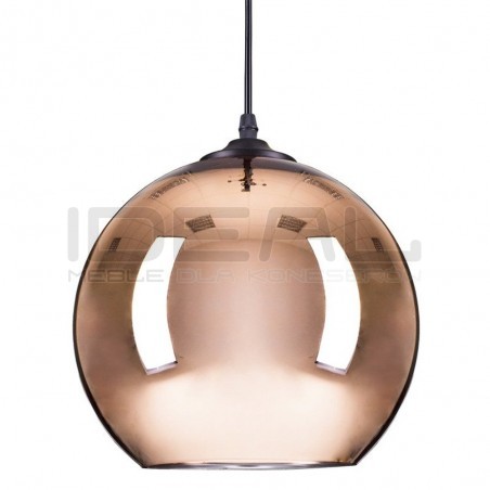 Lampa wisząca glamour miedziana Mirror