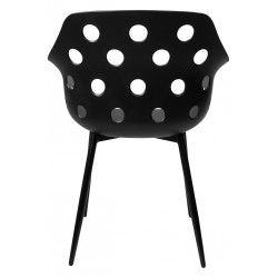 Krzesło designerskie Kubełkowe JASON - kropki