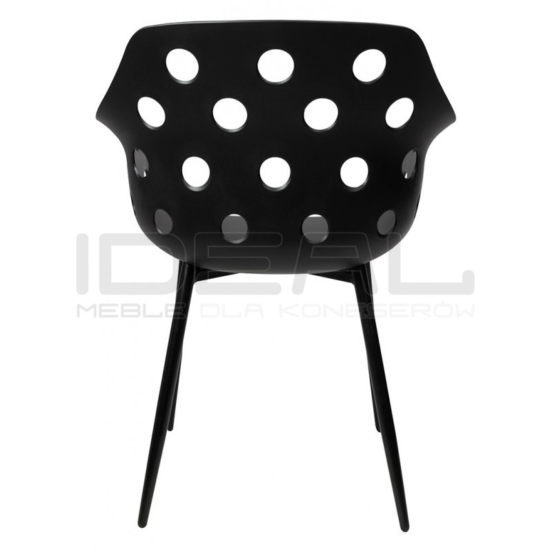 Krzesło designerskie Kubełkowe JASON - kropki