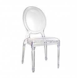 Krzesło glamour przezroczyste PRINCE