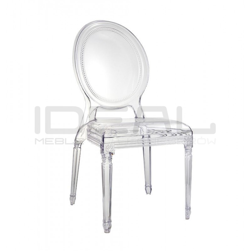 Krzesło glamour przezroczyste PRINCE