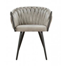 Krzesło Glamour Larissa - czarne