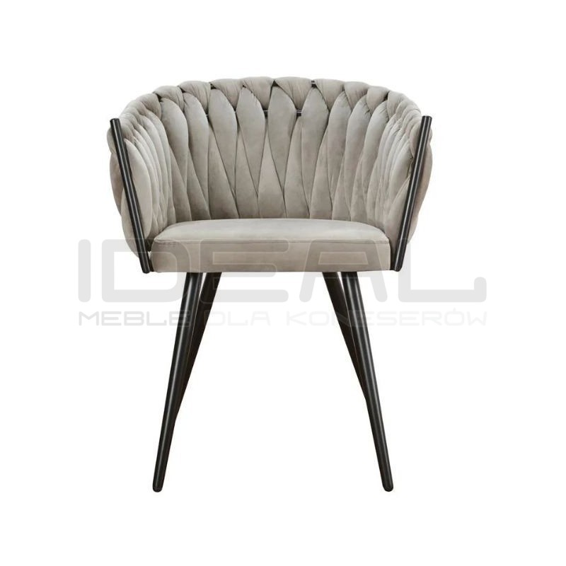 Krzesło Glamour Larissa - czarne