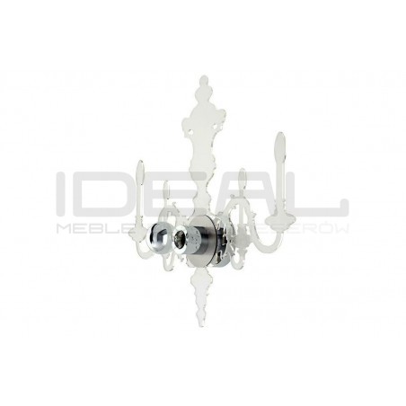 Kinkiet przezroczysty ICE 3D kandelabr