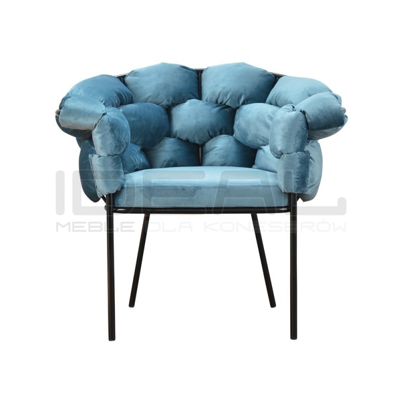 Krzesło Glamour Cherry - czarne