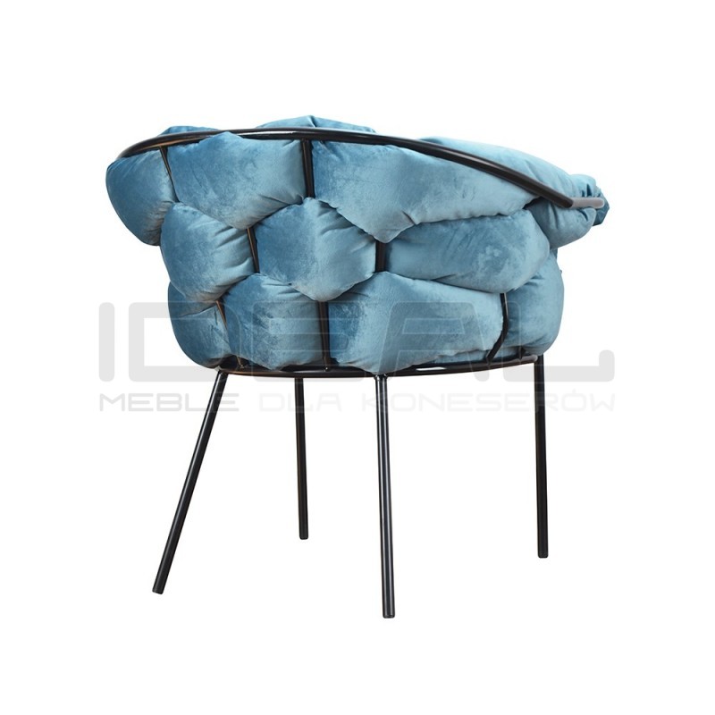 Krzesło Glamour Cherry - czarne