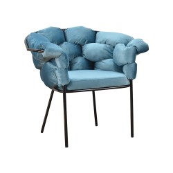 Krzesło Glamour Cherry - czarne