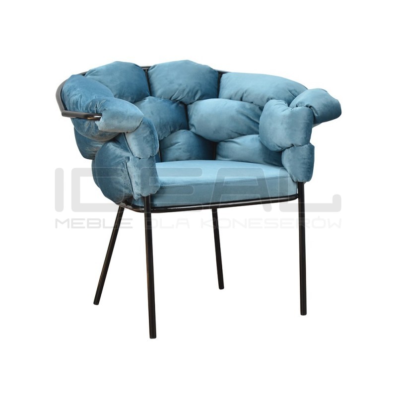 Krzesło Glamour Cherry - czarne