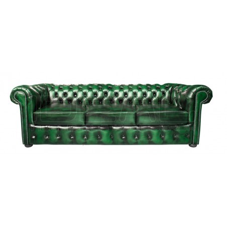 Sofa Chesterfield Vintage Classic skóra 4 os.