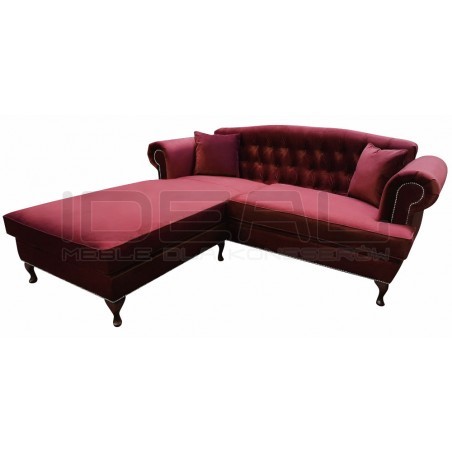 Narożnik Chesterfield Dorset Ludwik 235x200cm