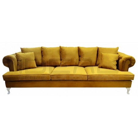 Sofa Dorset Ludwik Pik 4 os. z poduszkami |IdealMeble.pl