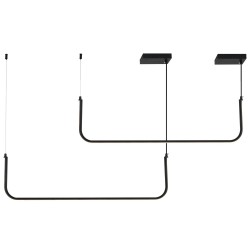 LAMPA WISZĄCA czarna MINIMA-2 LED 80