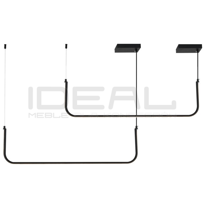 LAMPA WISZĄCA czarna MINIMA-2 LED 80