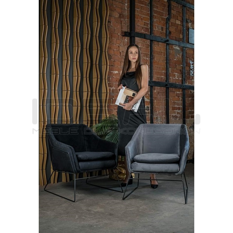 Fotel Emma Velvet (tkanina welur)