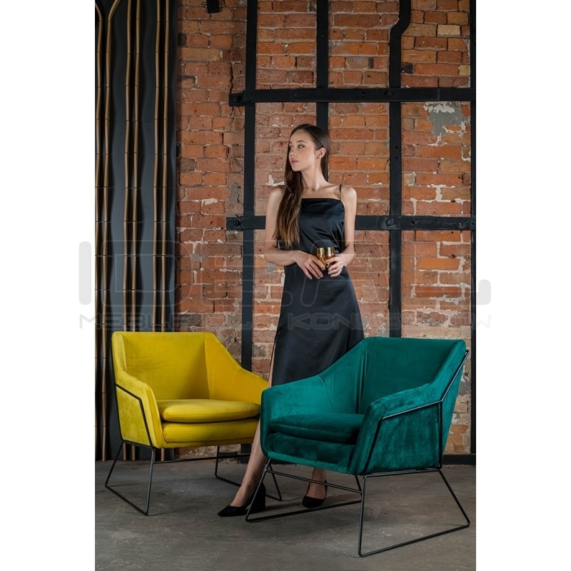Fotel Emma Velvet (tkanina welur)