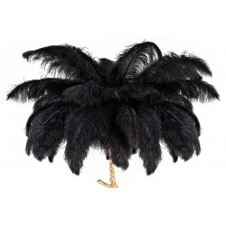 Lampa podłogowa glamour TIFFANY z piór