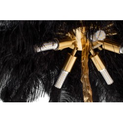 Lampa podłogowa glamour TIFFANY z piór