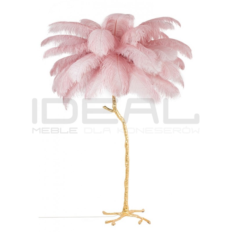 Lampa podłogowa glamour TIFFANY z piór