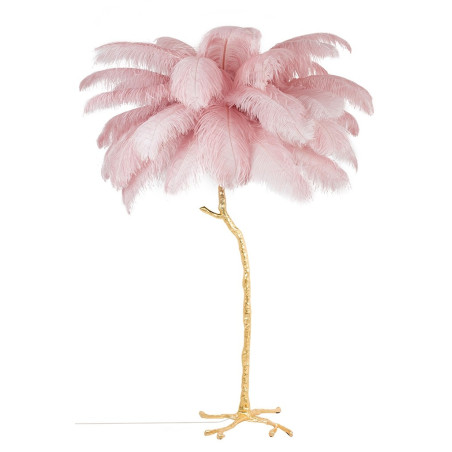 Lampa podłogowa glamour TIFFANY z piór