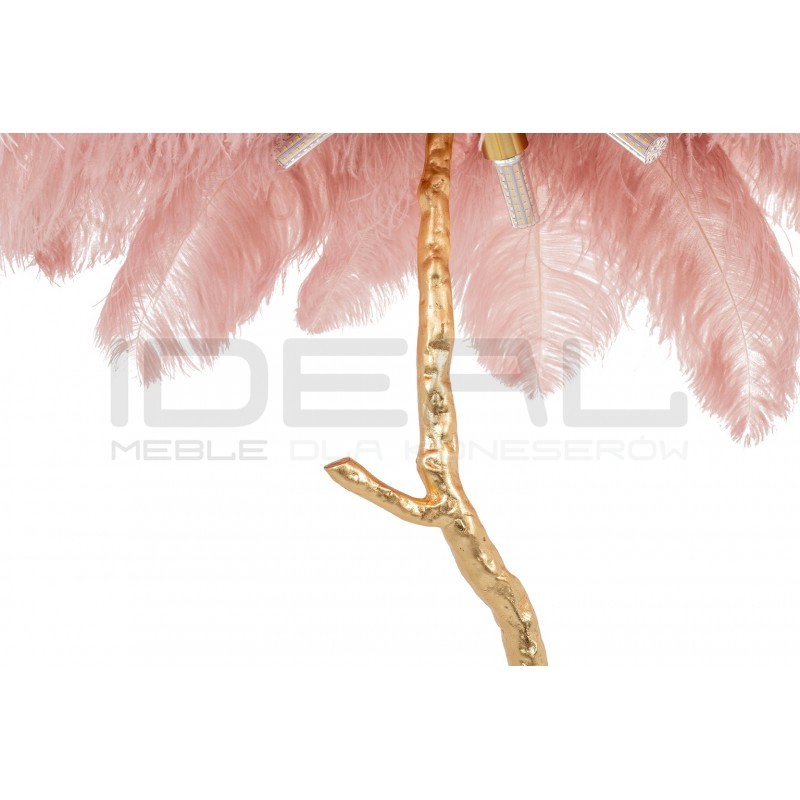 Lampa podłogowa glamour TIFFANY z piór