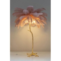 Lampa podłogowa glamour TIFFANY z piór