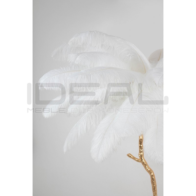 Lampa podłogowa glamour TIFFANY z piór