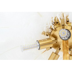 Lampa podłogowa glamour TIFFANY z piór