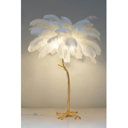 Lampa podłogowa glamour TIFFANY z piór