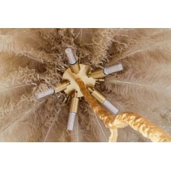 Lampa podłogowa glamour TIFFANY z piór