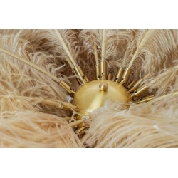 Lampa podłogowa glamour TIFFANY z piór