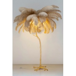 Lampa podłogowa glamour TIFFANY z piór
