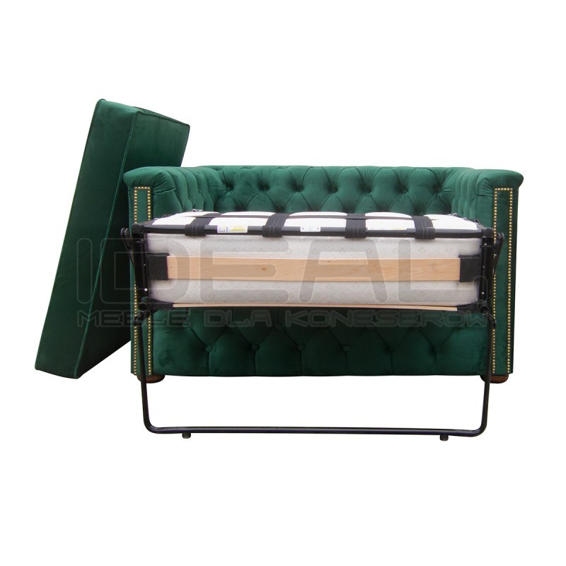 Sofa Rozkładana Mała Chesterfield Celebrity z funkcją spania codziennie 2 os.