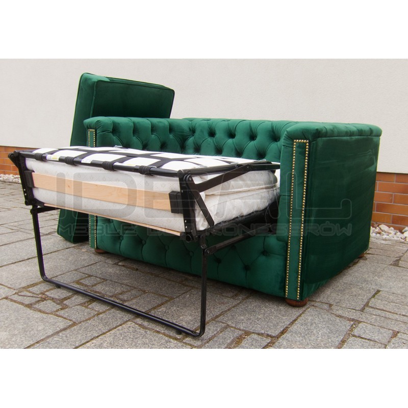 Sofa Rozkładana Mała Chesterfield Celebrity z funkcją spania codziennie 2 os.
