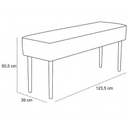 Ławeczka bez oparcia Opal