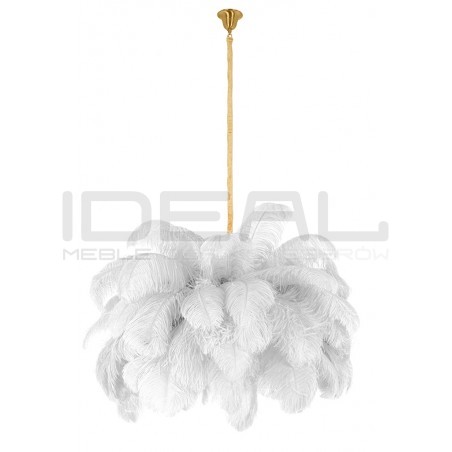 Lampa wisząca glamour TIFFANY z piór