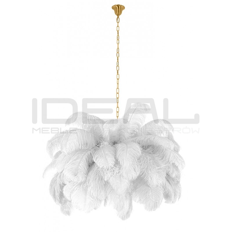 Lampa wisząca glamour TIFFANY z piór