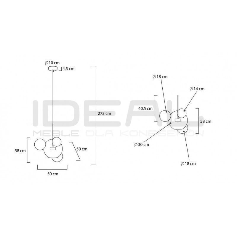 Lampa wisząca CAPRI 4