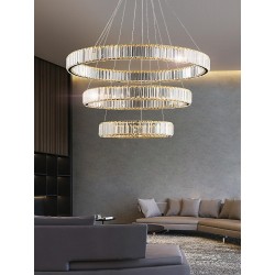 Lampa wisząca glamour potrójna LIBERTY złota