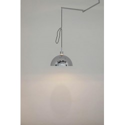 Lampa wisząca glamour ROTA 360 srebrna chrom