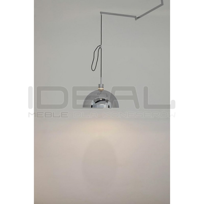 Lampa wisząca glamour ROTA 360 srebrna chrom