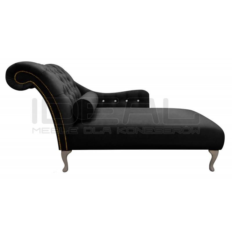 Szezlong Glamour Chesterfield Tees z kryształkami