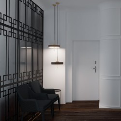 Lampa glamour wisząca Arte Artdeco