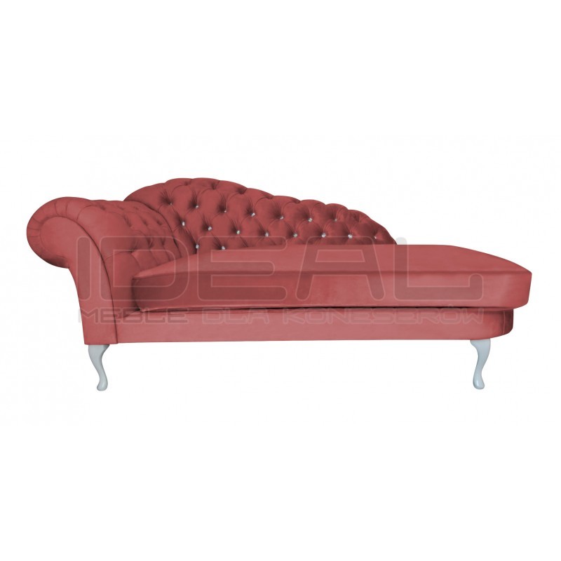 Szezlong Glamour Chesterfield Custom z kryształkami 220 IdealMeble.pl
