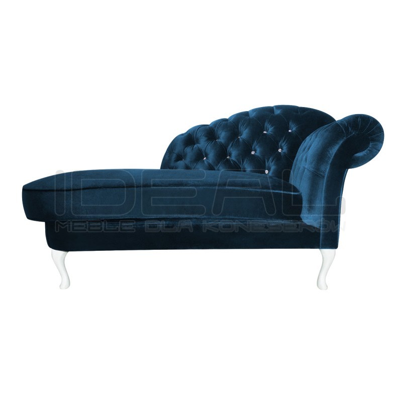 Szezlong Glamour Chesterfield Madame Soft z kryształkami